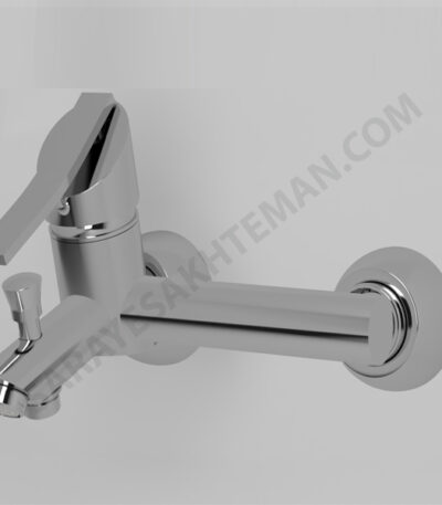 شیر دوش حمام مروارید ابرش کروم براق