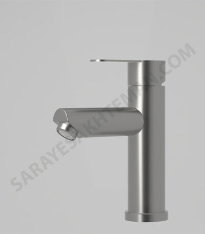 شیر روشویی استیل 304 پایه کوتاه حنا استیل ابرش